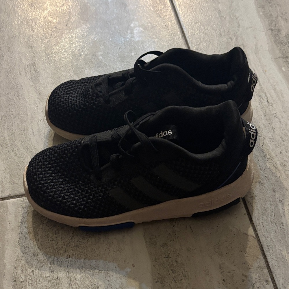 Adidas Kids Black Mesh Sneakers